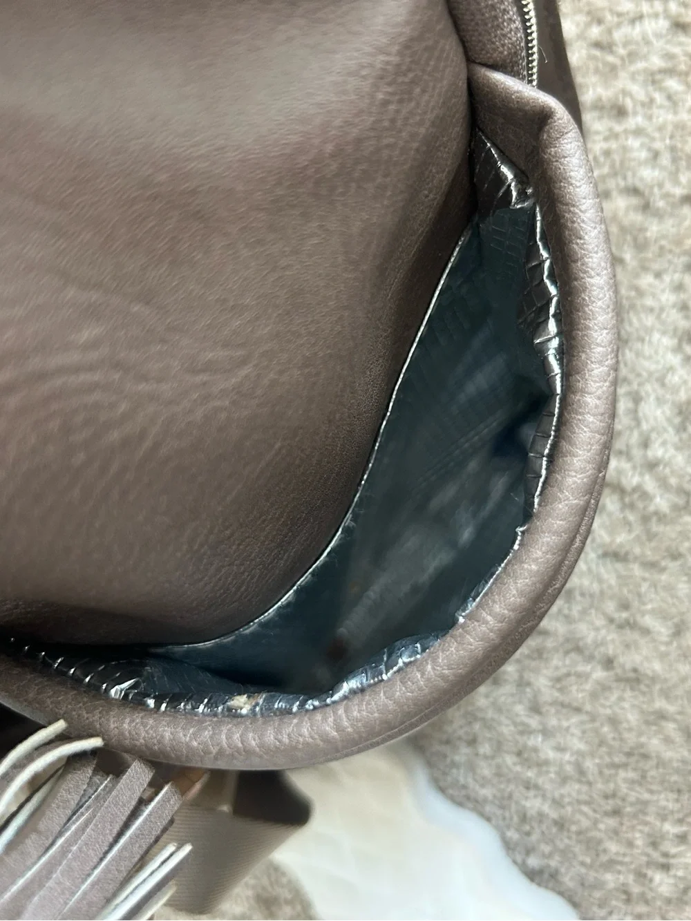 Itzy Ritzy Taupe & Cream Herringbone Diaper Backpack